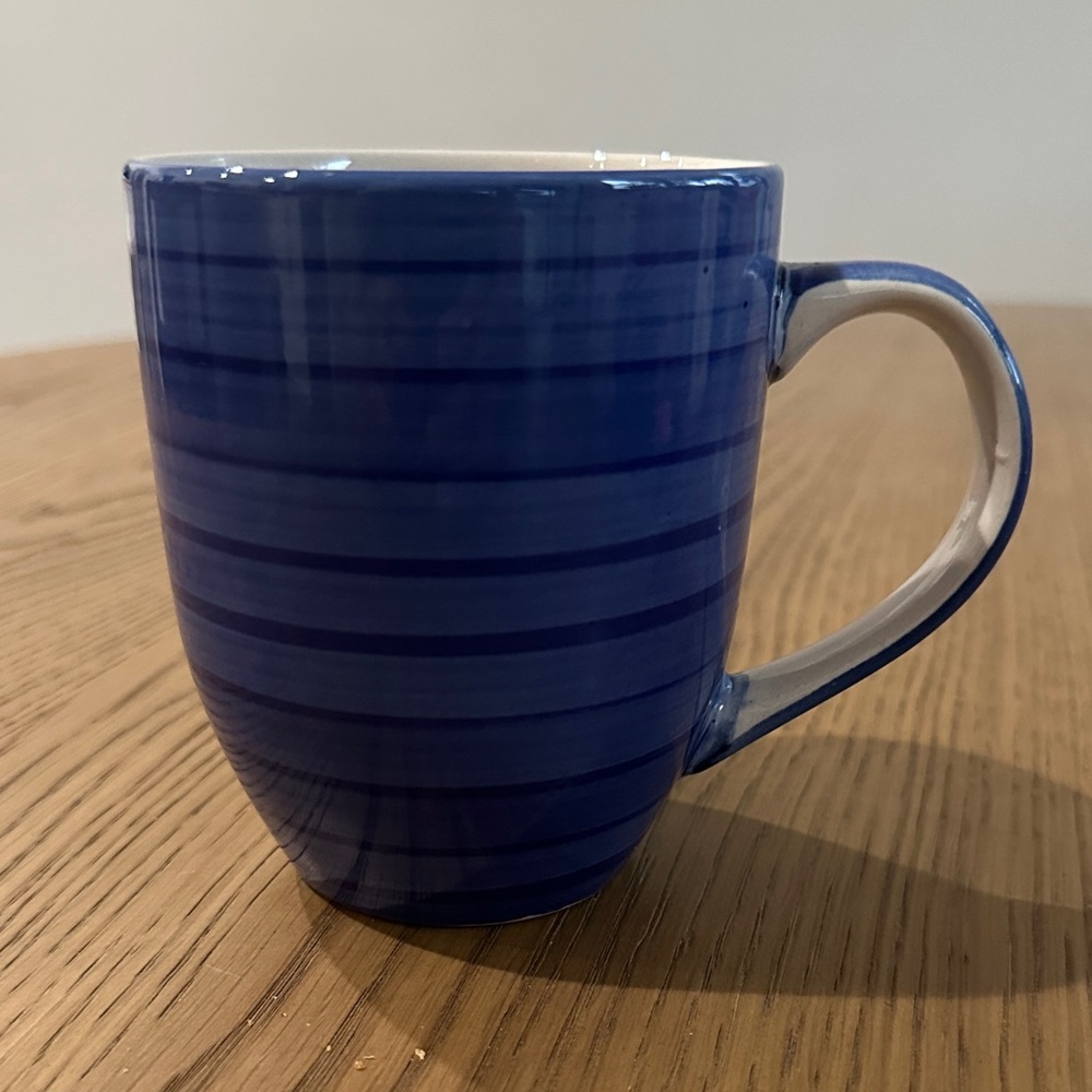 Elegant Navy Striped Mug